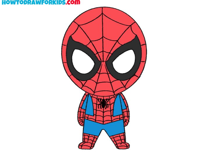 Sketch easy spider man drawing