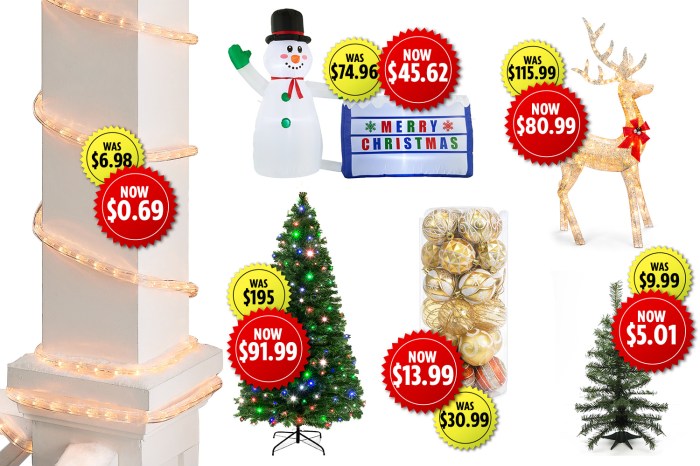 Walmart christmas clearance decor