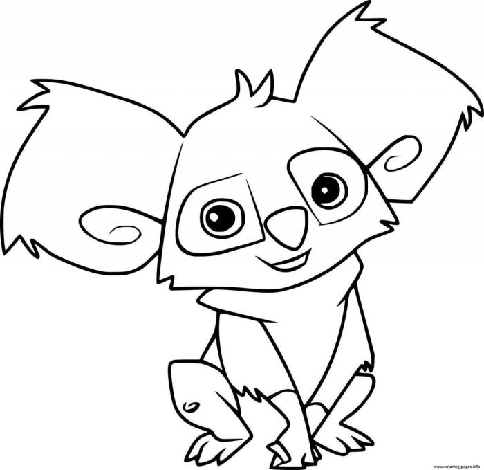 Printable animal jam coloring pages