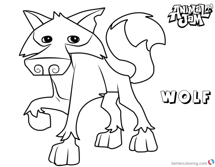 Free animal jam coloring pages