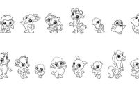 Free coloring baby animals