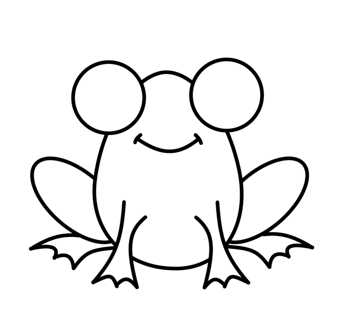 Insect frog easy drawing