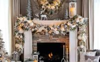 Fireplace mantel decor christmas