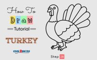 Dead turkey drawing easy