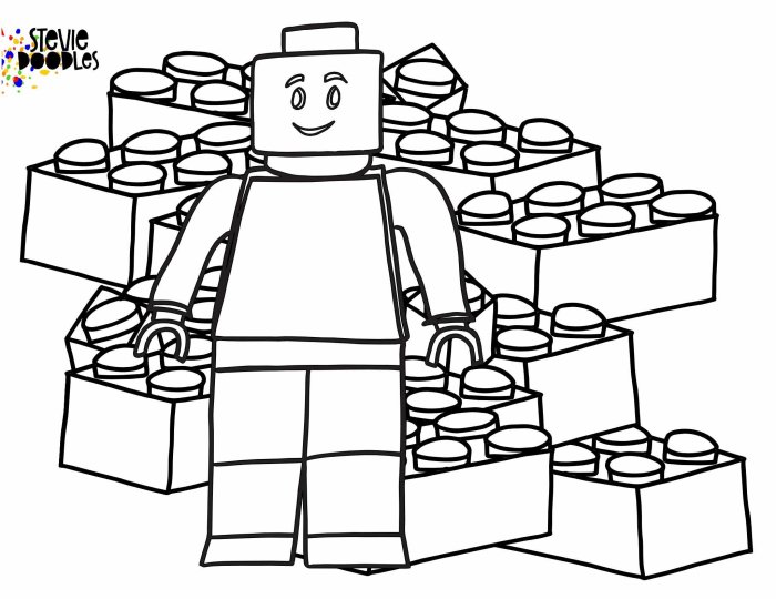 Lego animal coloring pages