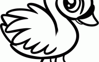 Easy cute coloring pages of animals