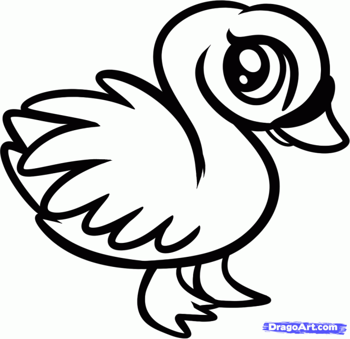 Easy cute coloring pages of animals