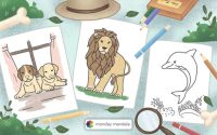 Animal coloring pages for children