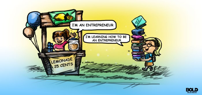 Entrepreneurial entrepreneurship taught cartoons