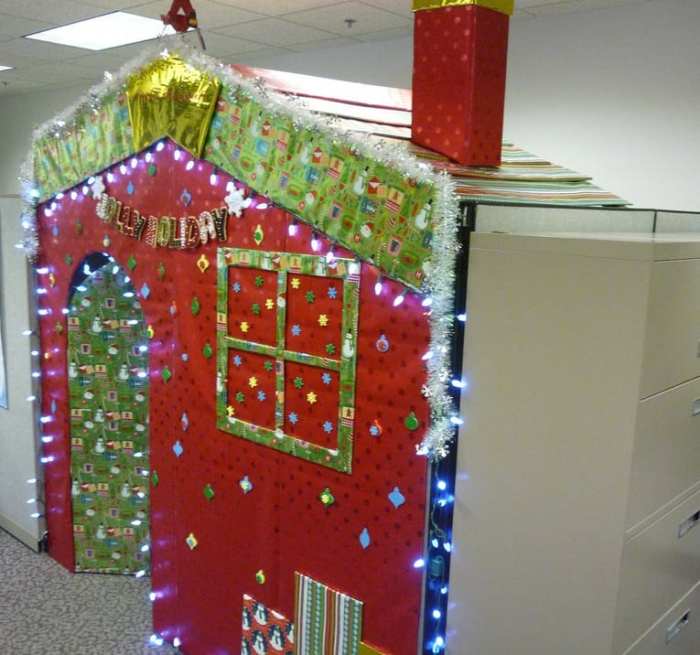 Christmas cubicle decor ideas