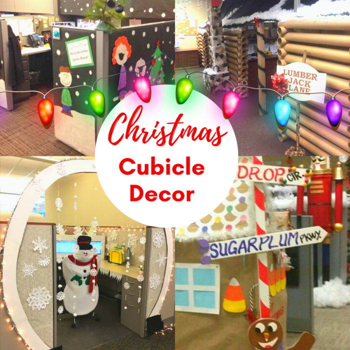 Christmas cubicle decor ideas