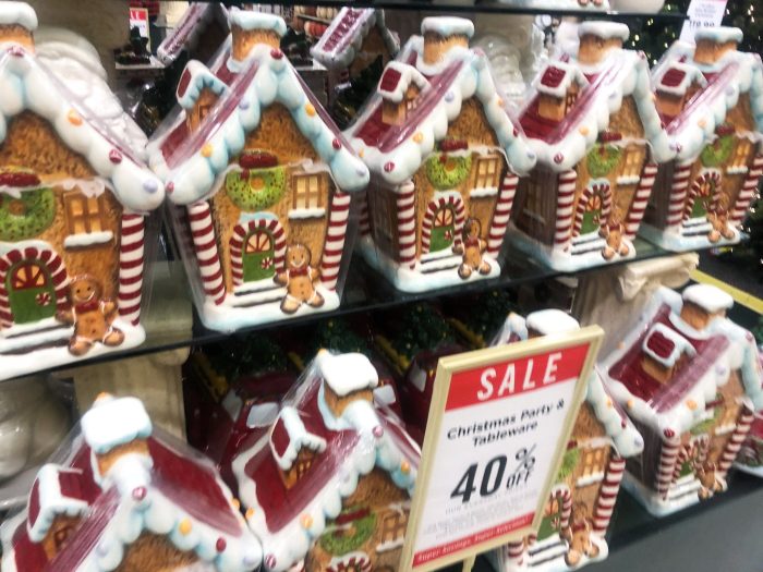 Christmas decor at hobby lobby