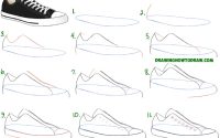 How to draw a shoes drawing easy