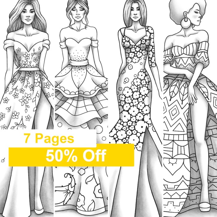 Fashion animals coloring book