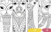 Animal zentangle coloring page