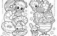 Cute anime coloring pictures