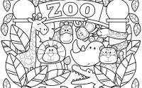 Coloring pages zoo animals preschool